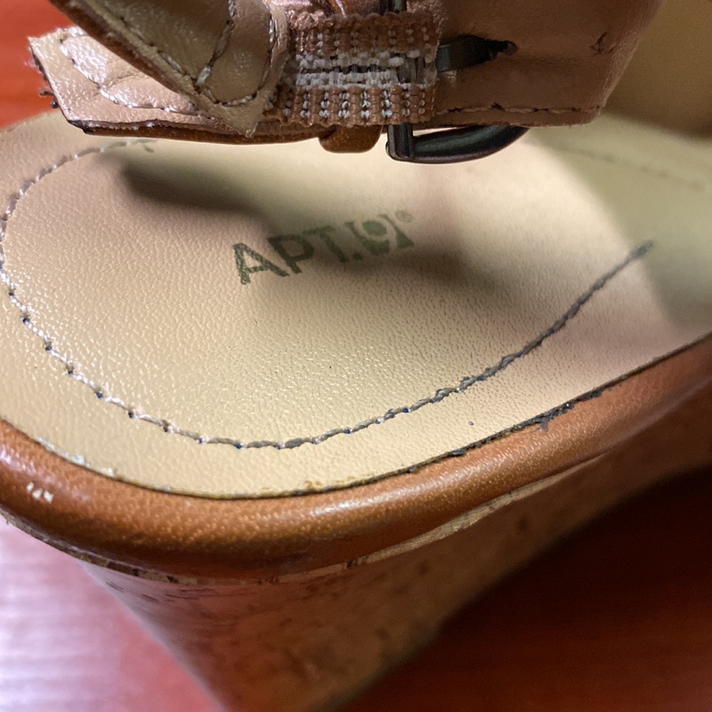 NWOT APT 9 cork wedges - Picture 2 of 5